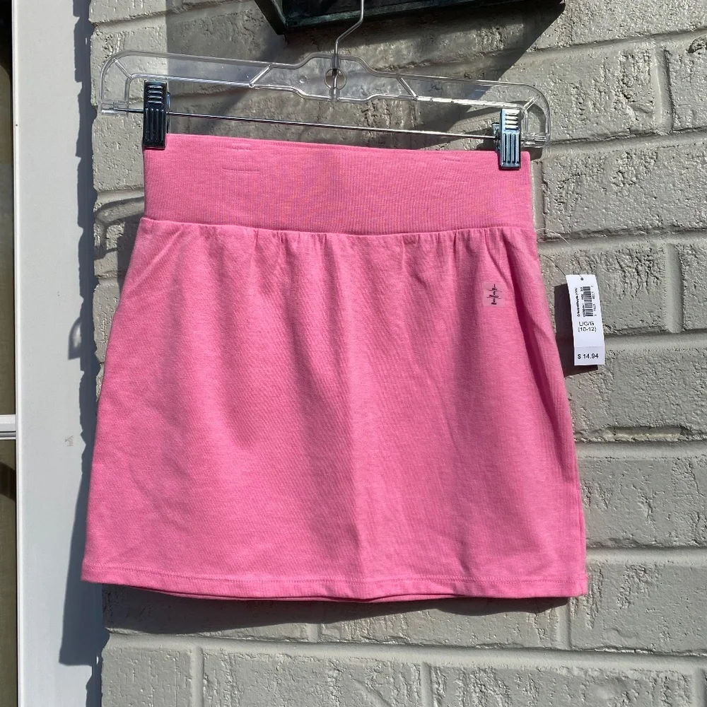 Old Navy cotton stretch mini skirt pink L 10/12
